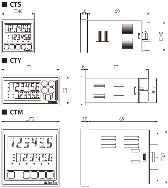 Autonics-CT-Series-Programmable-Digital-Counters-FIG-2