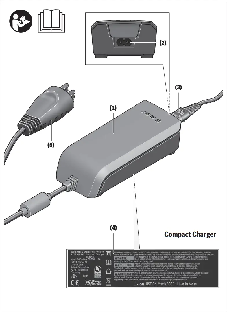 BOSCH BCS220 Standard Charger - Overview 1