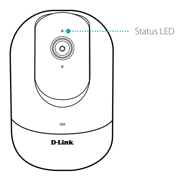 D-Link 2A15680-C Full HD Pan & Tilt Pro Wi-Fi Camera - LED Behavior1