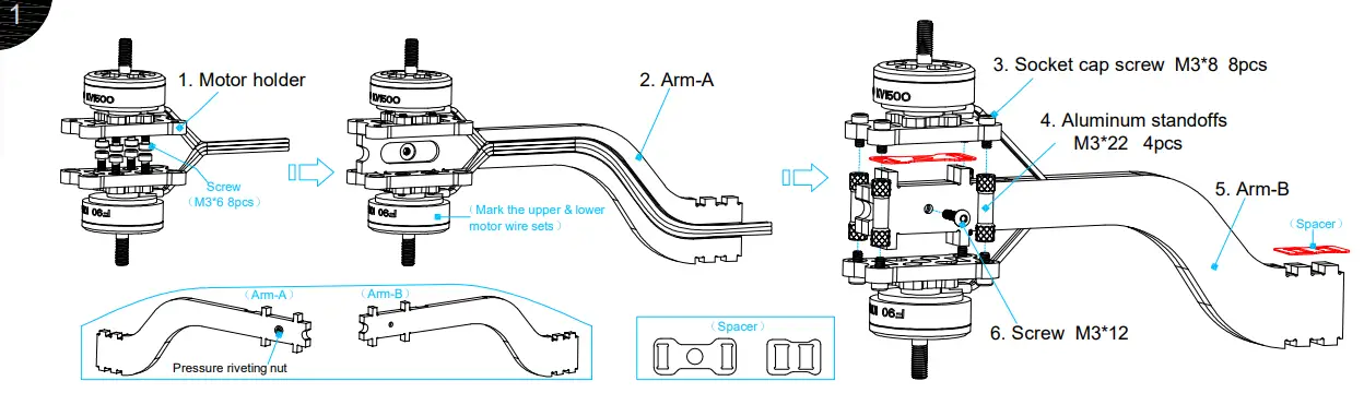 Holybro 30088 Kopis Cinematic X8 Frame Kit -1.1