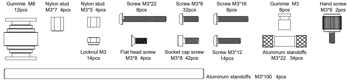 Holybro 30088 Kopis Cinematic X8 Frame Kit -2