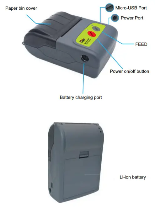 TPI A740BT Portable Thermal Printer -figure 3
