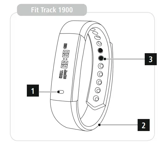 hama 00178600 Fitness Tracker with Heart Rate Monitor -Fit