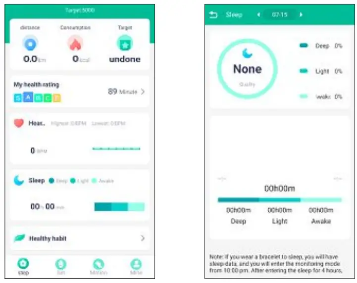 hama 00178600 Fitness Tracker with Heart Rate Monitor -Sleep