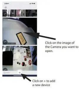 1st Screen of iCookyCam App