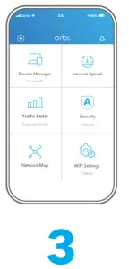orbi NBR750 5G WiFi 6 Mesh System - app
