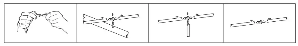 DIG Drip and Micro Sprayer Watering Kit GE2050- Connecting