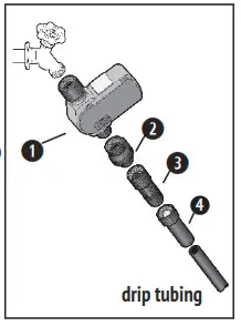 DIG Drip and Micro Sprayer Watering Kit GE2050- drip tubing