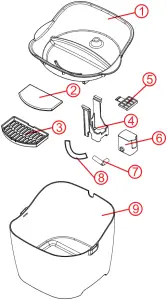 anko 43102938 Pet Water Fountain Parts