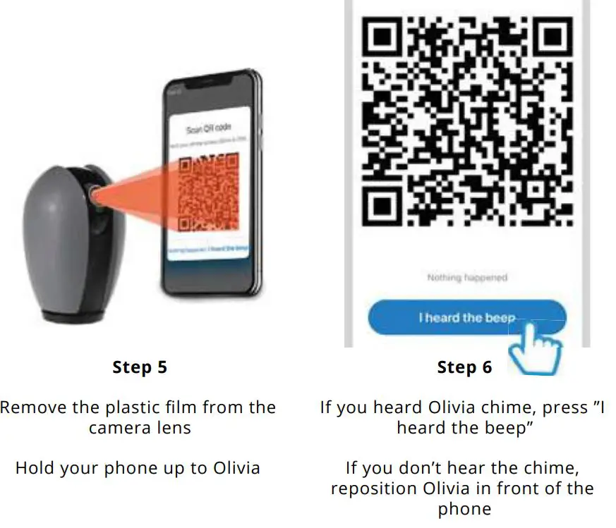 time2 Olivia 2 Indoor Rotating WiFi Security Camera User Guide - Add Olivia 2