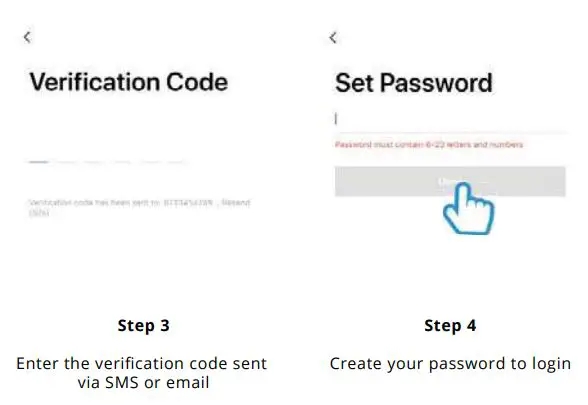 time2 Olivia 2 Indoor Rotating WiFi Security Camera User Guide - Register