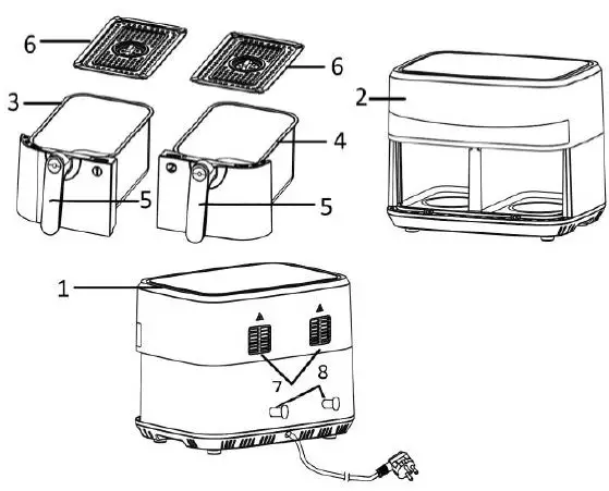 MaxxHome AF-126672 Smart Fryer fig-1
