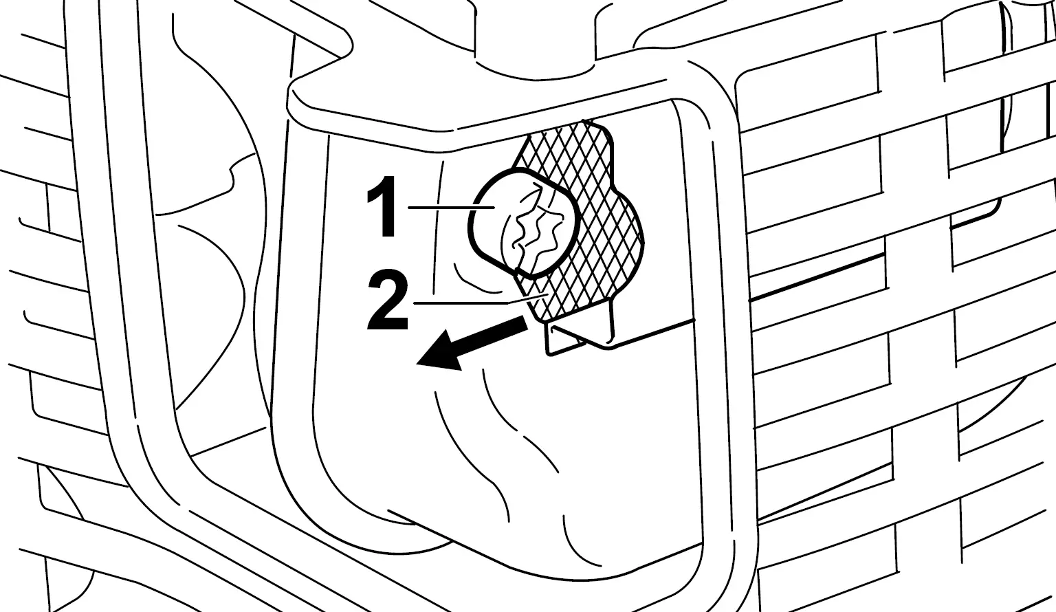 Spark arresting screen in muffler