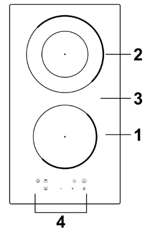 CANDY CEHDD30TCT 29cm Ceramic Hob - Product Overview