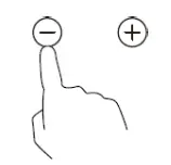 CANDY CEHDD30TCT 29cm Ceramic Hob - control