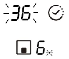 CANDY CEHDD30TCT 29cm Ceramic Hob - remaining time and