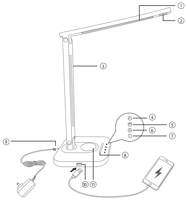 TAOTRONICS TT DL038 LED Desk Lamp