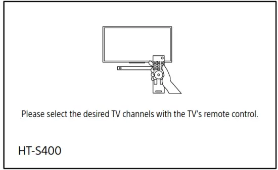 SONY HT S400 Home Cinema 2 1ch Soundbar - message