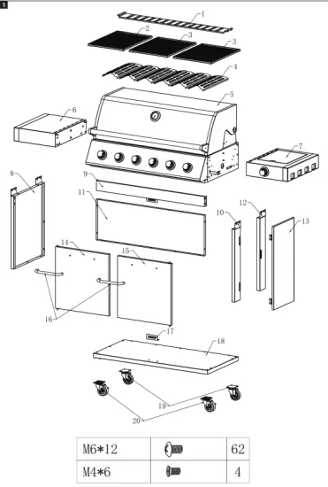 Burns Barkles 010376 Gas Grill - fig1