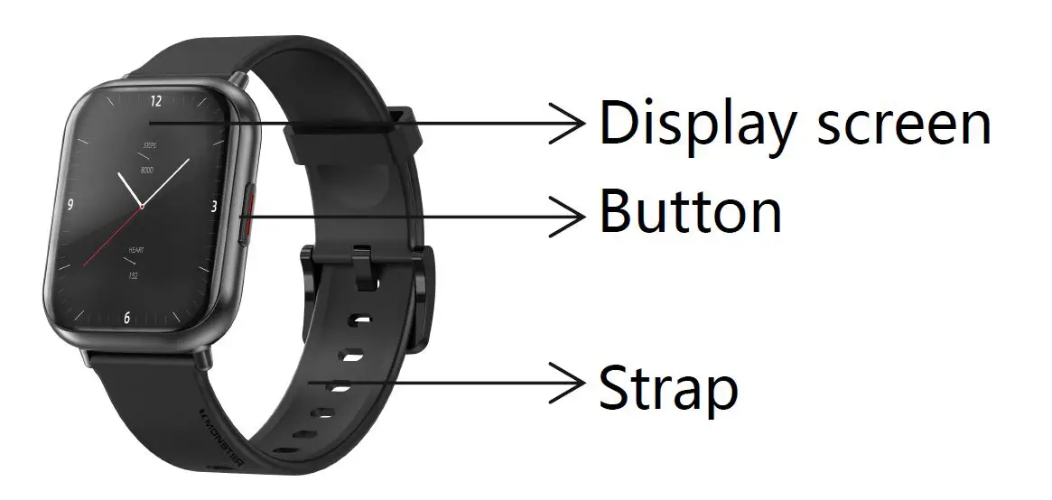 MONSTER MW215001 Smart Sports Watch fig1