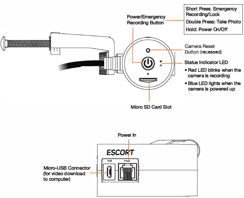 ESCORT M2 Dash Cam 2