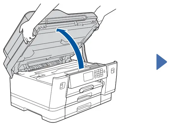Connect the telephone line cord