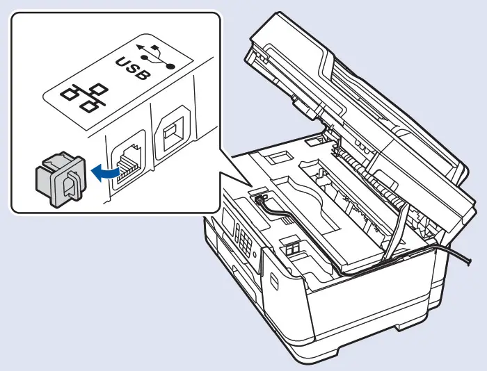 For Wired Network Connection and USB