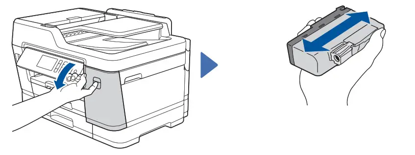 Install the inbox ink cartridges