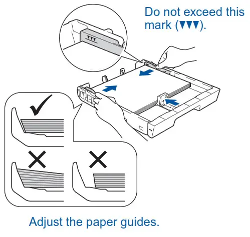 Load the paper in the tray