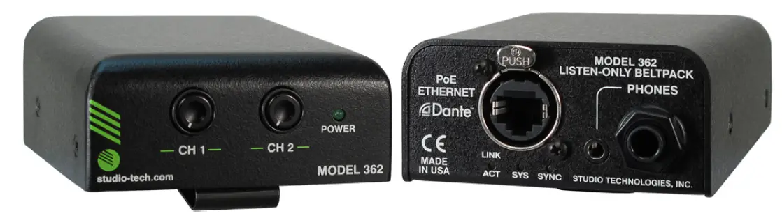 STUDIO TECHNOLOGIES 362 Listen-Only Beltpack-1