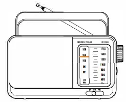 ONGTEED TD-62 AMFM Radio with Bluetooth Instruction Product