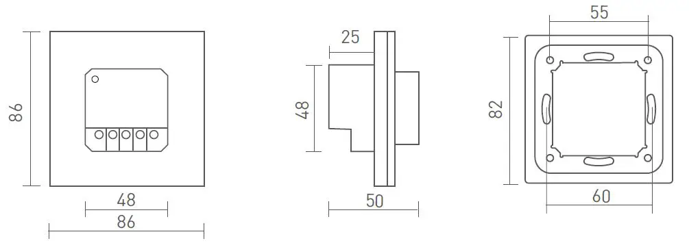 LTECH-E61-Wireless- Knob-Panel-product-fig-2