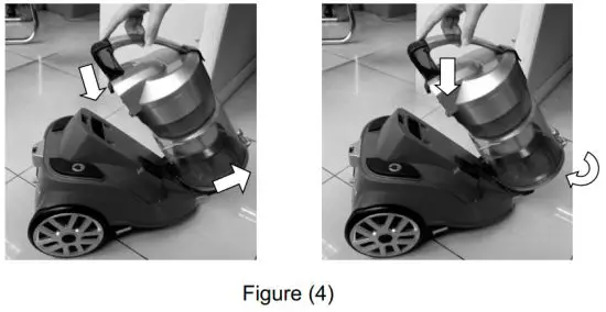 H Koenig axo940 Bagless Vacuum Cleaner - Assembly Instructions 2