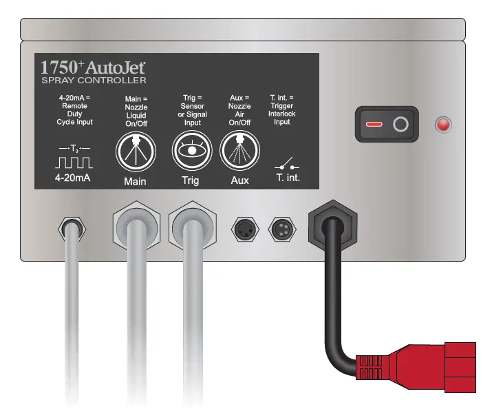AutoJet 1750+ Spray Control Panel fig 6