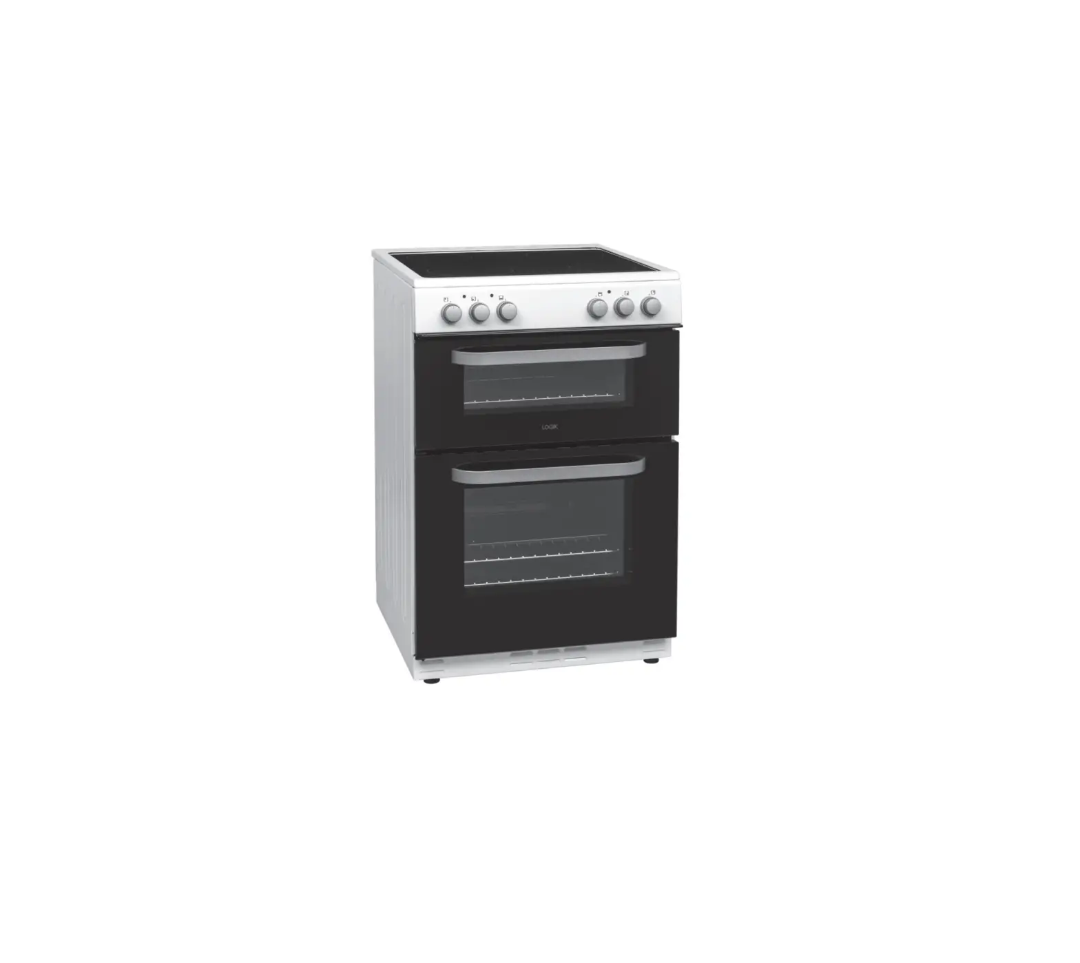 Logik Ldoc60w17 Free-standing Electric Double Oven With Ceramic Hob Instruction Manual