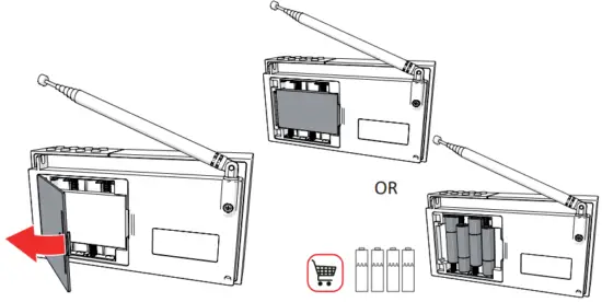 NIKKEI NDB30 Portable DAB Radio Alarm Clock Radio - Fig 1