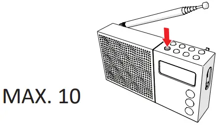 NIKKEI NDB30 Portable DAB Radio Alarm Clock Radio - Fig 5