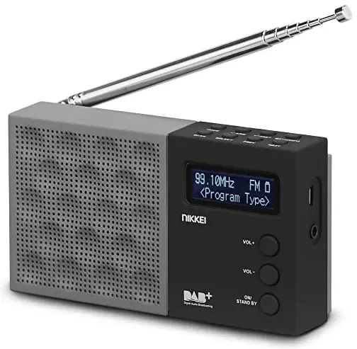 NIKKEI NDB30 Portable DAB Radio Alarm Clock Radio