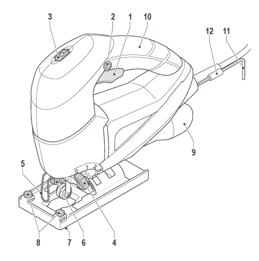 FERM JSM1014 Pendulum Action Jigsaw-FIG-1