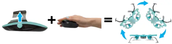 FORCE1 F1 MONARC BLU Monarch Motion Drone - BARREL ROLLS