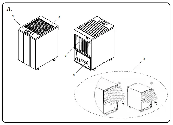 Woods LD48PRO+ Maximum Capacity Clothes Dryer Dehumidifier-fig-1