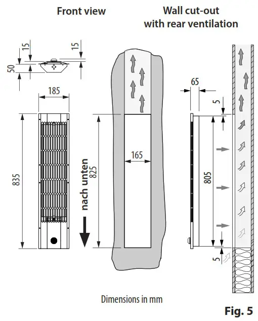 EOS Vitae Protector Compact infrared radiator - Installation 1
