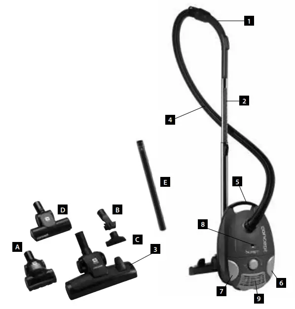 CONCEPT-VP-8320-Floor-vacuum-cleaner-fig-1