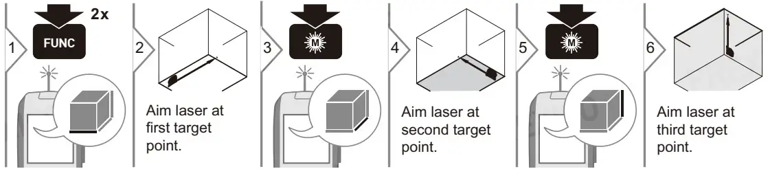 PREXISO PLT40L 2 in 1 Laser Tape Measure - Operations 6