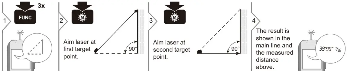 PREXISO PLT40L 2 in 1 Laser Tape Measure - Pythagoras 1