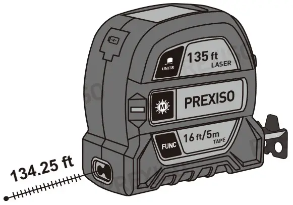 PREXISO PLT40L 2 in 1 Laser Tape Measure - cover