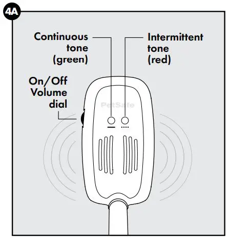 PetSafe Wire Break Locator User Manual - adjust the volume, rotate the dial up or down