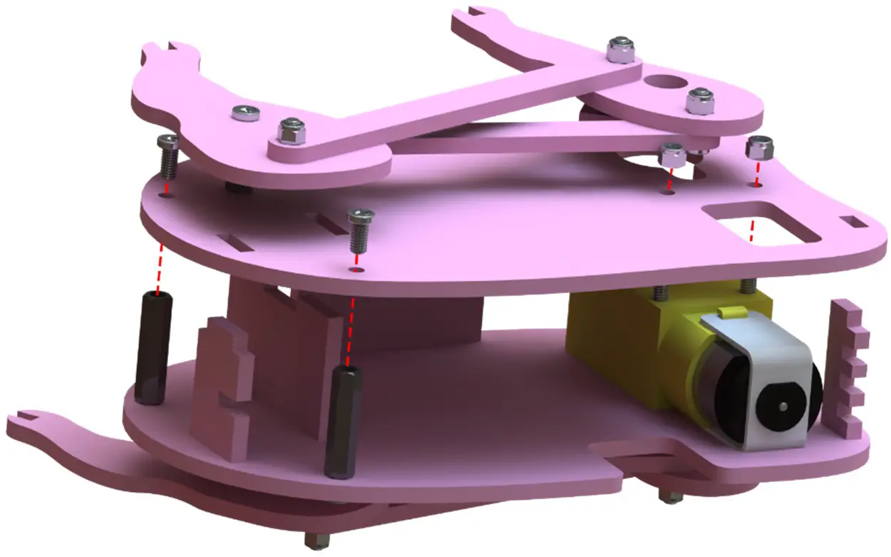 SunFounder Structural Plates - Assembly left side 2