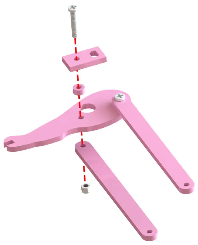 SunFounder Structural Plates - Assembly right leg 2