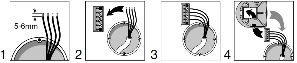 hager TX320 Room Thermostat - Connection